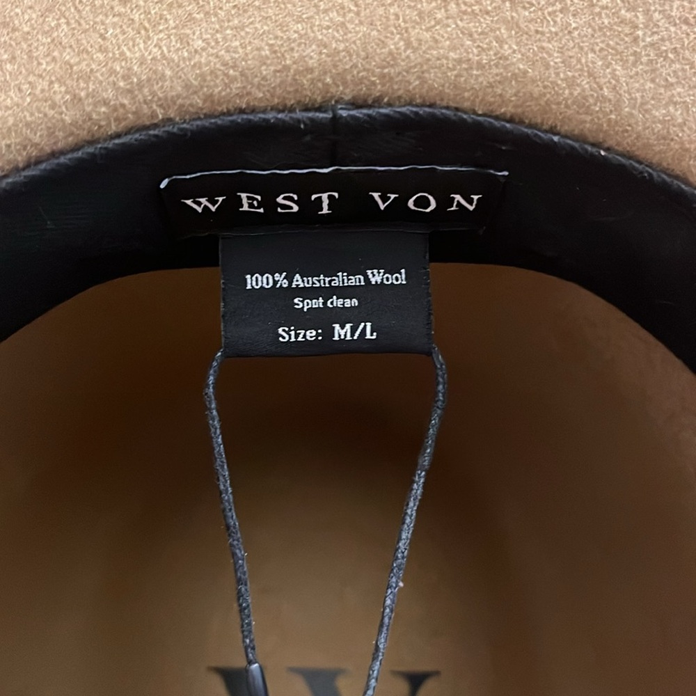 NWT Australian Wool West Von Rancher hat, M/L - Picture 4 of 6